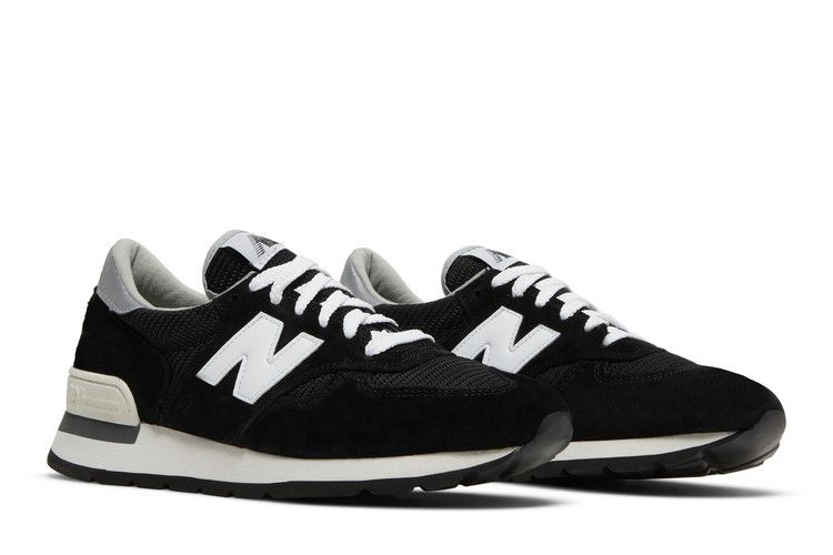 Мужские кроссовки New Balance 990v1 Сделано в США 'Черно-белый'