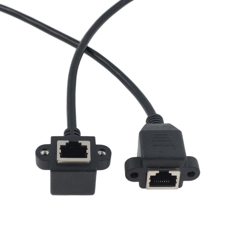 Сетевой 8-контактный Прямоугольный RJ45 RJ45 Кабель Сетевой Провод Ethernet LAN Шнур Панельное Крепление Удлинительный Кабель
