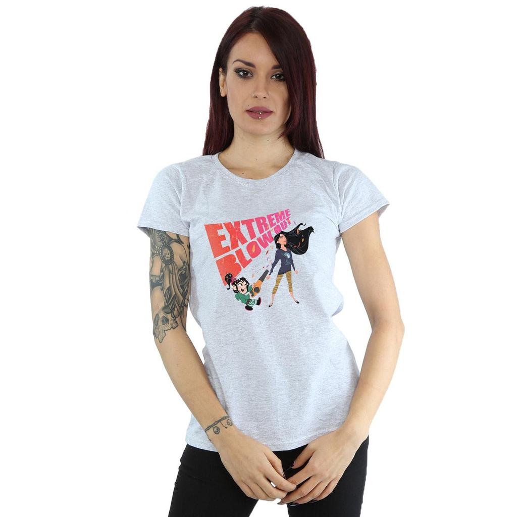 Disney Womens/Ladies Wreck It Ralph Pocahontas And Vanellope Cotton T-Shirt