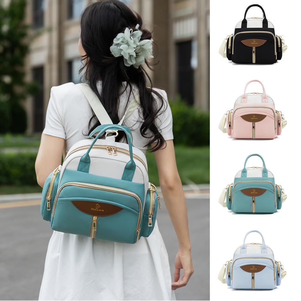 Сумка-тоут для мамы Оксфорд Многофункциональный рюкзак Сумки через плечо для детских подгузников Сумка-холодильник для детских бутылочек на открытом воздухе Женский портативный рюкзак для коляски