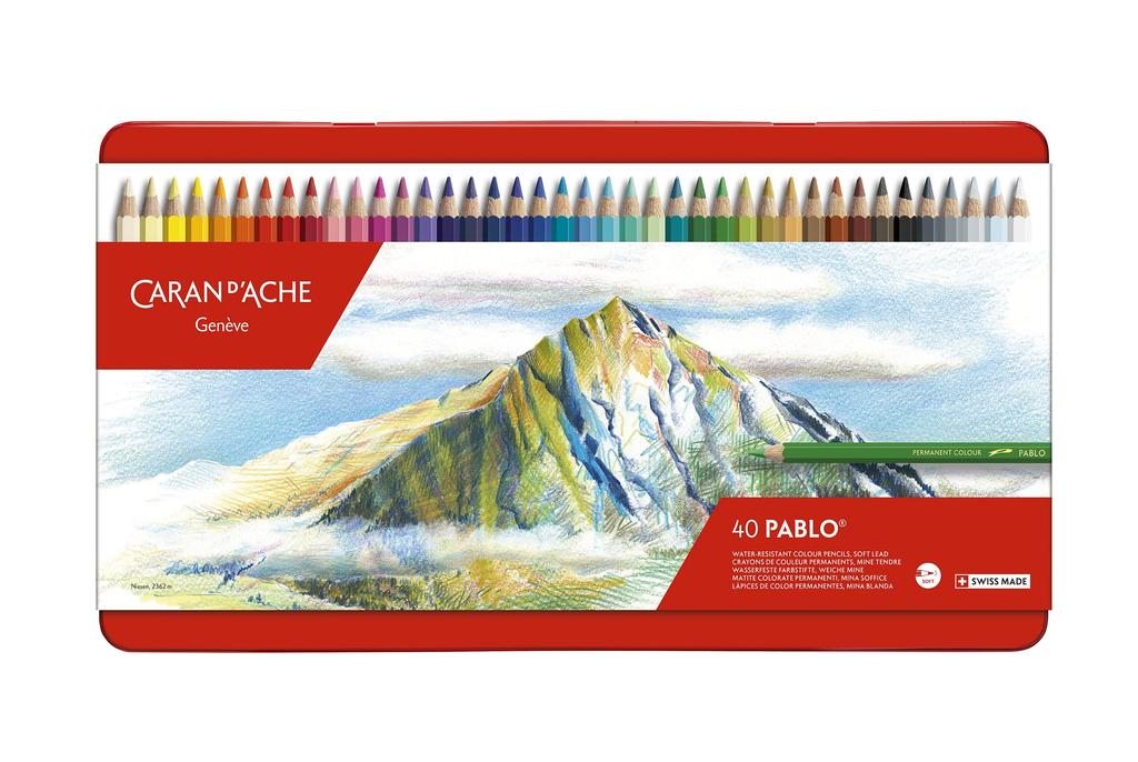 Caran Pablo Colored Pencils 40 Color Set d'Ache 0666-340 Oil-based