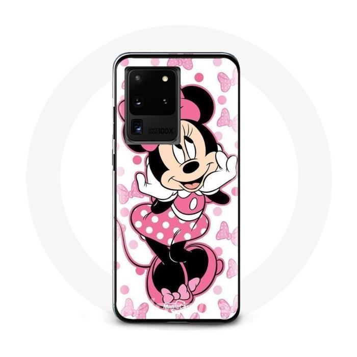 Coque pour Samsung Galaxy S20 Ultra Minnie Mouse Dessin animé mignon rose