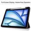 For iPad Air 11 (2025)/(2024) Case Tri-Fold Stand Protective Tablet Cover with Pen Slot