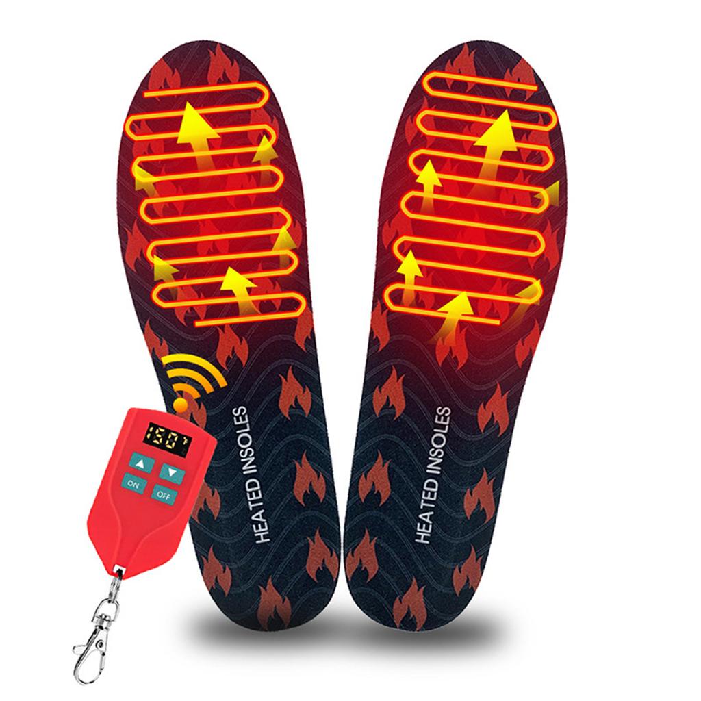 Греющие стельки для обуви Вкладыши в обувь для холодной погоды Регулируемая температура Беспроводные согревающие стельки для ног для охоты, пеших прогулок, кемпинга
