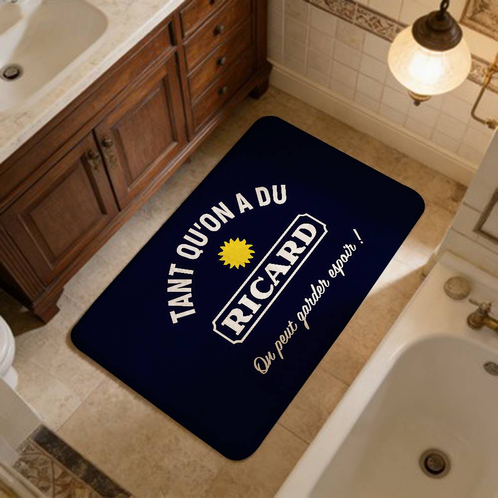 R-RicardS LOGO Hallway Carpet Retro Multiple Choice Living Room Kitchen Rug Non-Slip Welcome Rug