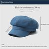 Vintage Women Denim Beret Versatile Newsboy Cap Casual Octagonal Caps  Unisex