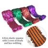 4.8cm/1M Stretch Sequin Lace Ribbon Glitter Sewing Materials DIY Dance Costume Accessories  Dance
