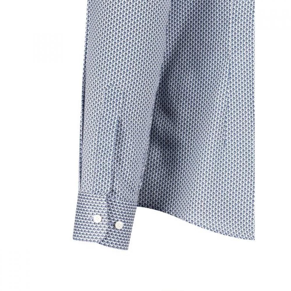 S.T. Dupont Рубашка с длинным рукавом, приталенная, с мотивом вариации флага Se4sm21ls251sbu