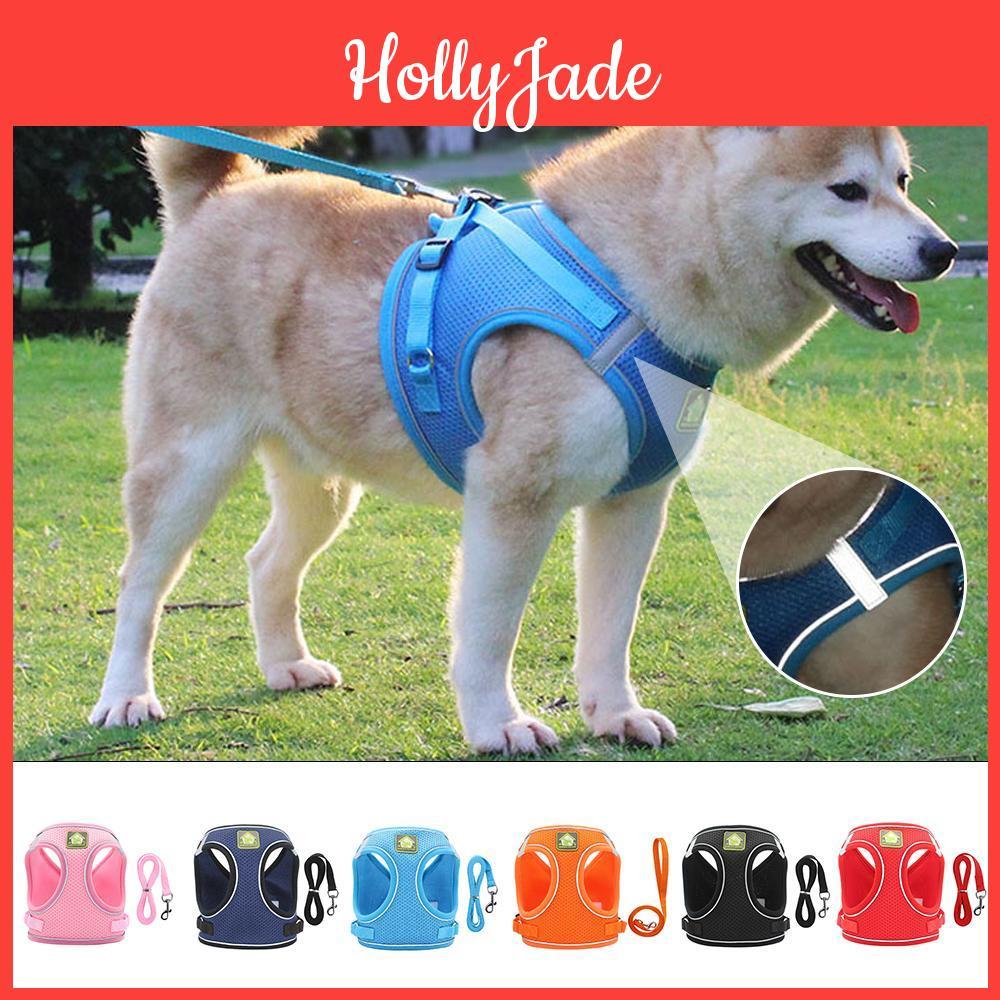 Strap Pet Chest Reflective Adjustable Mesh Pet Chest Rope Dogs Leash Dog Harnesses