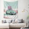 Retro Style Palm Springs Themed Decorative Wall Hanging Tapestry