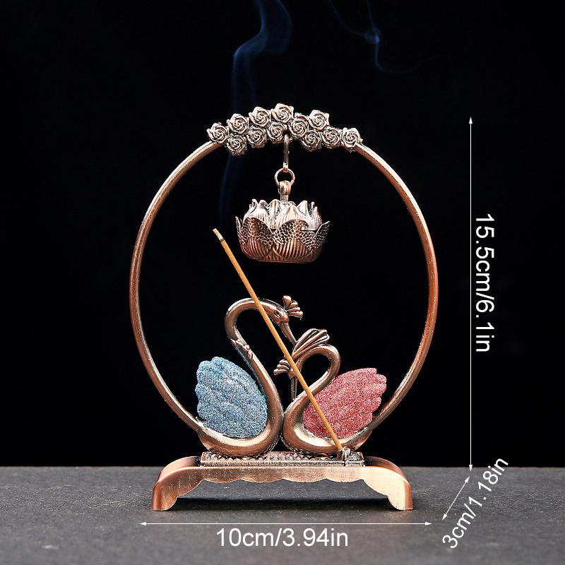 1 шт. металлический дзен кран дизайн двойного назначения курильница фен-шуй декор для медитации лебедь дракон подвесная печь