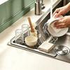 Stainless Steel Sink Drainer Triangular Kitchen Sink Storage Shelf  for Kitchen Utensil