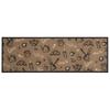 Kitchen Rug Washable Morning Brown 60x180 Cm Velvet