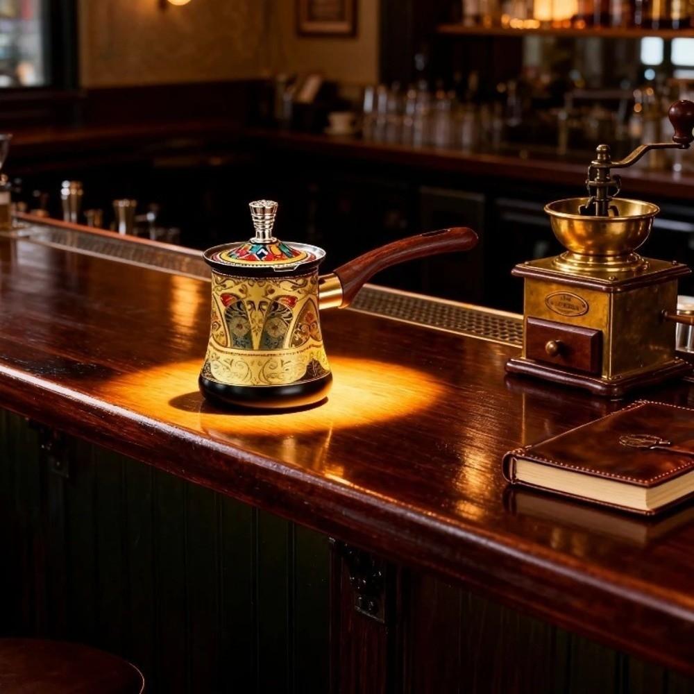 Турка с длинной ручкой из нержавеющей стали, подогреватель для масла, котел для растапливания шоколада, кофейный аксессуар