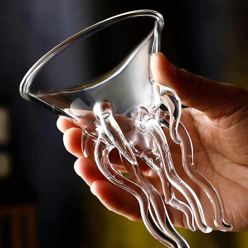 Drink Cup Creative Cocktail Glass Porcupine Fish Wine Glasses Swan Shaped Goblet  Bar