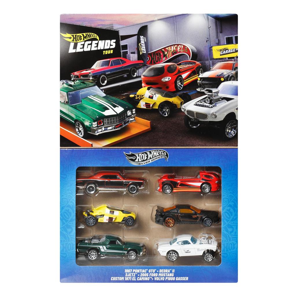 Hot Wheels Legend Multi-Pack Vehicle Toy Mini Car 6 Cars для детей от 3 лет и старше Multi JBY78