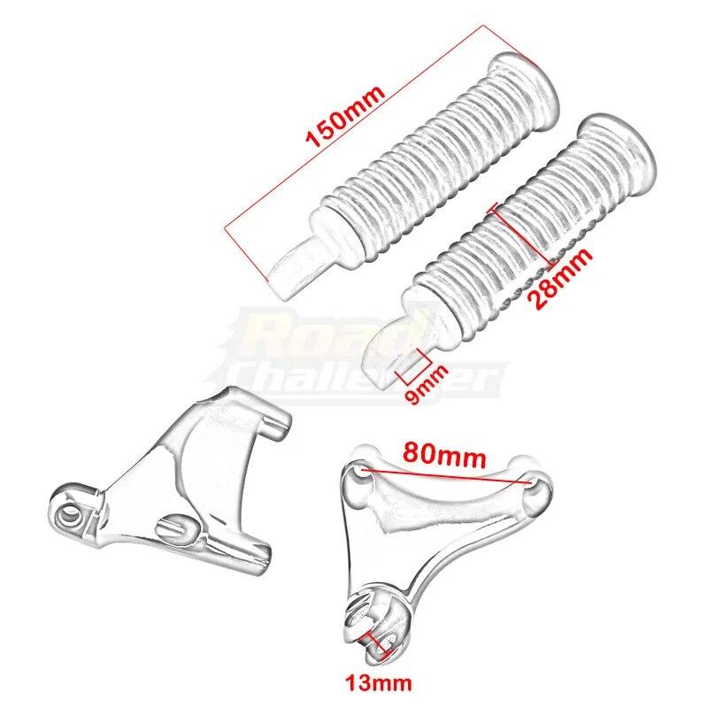 Motorcycle Footrest Black Rest Pedal Passenger Foot Pegs For Harley Sportster Iron 883 1200 XL 48 72 Super Low 2004-2013