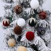 4 шт. 8 см Рождественские подвесные шары с блестками, елочные украшения, декор "Счастливого Рождества"