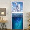 Sea Beach Door Decoration Stickers Bedroom Entrance Boys Girls Room 3d Wallpaper Natural Scenery Self-adhesive Home Wall Decals