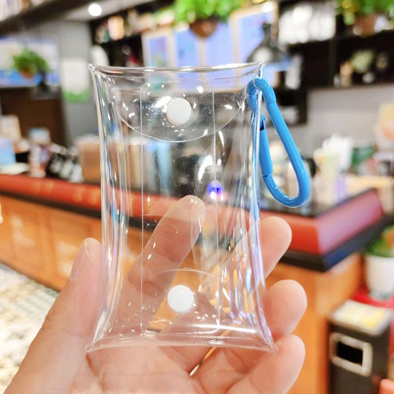 Small Transparent Coin Purse Pvc Clear Mini Female Purses Women Kids Girls Key Lipstick Earphone Coin Storage Bags Wallet Pouch