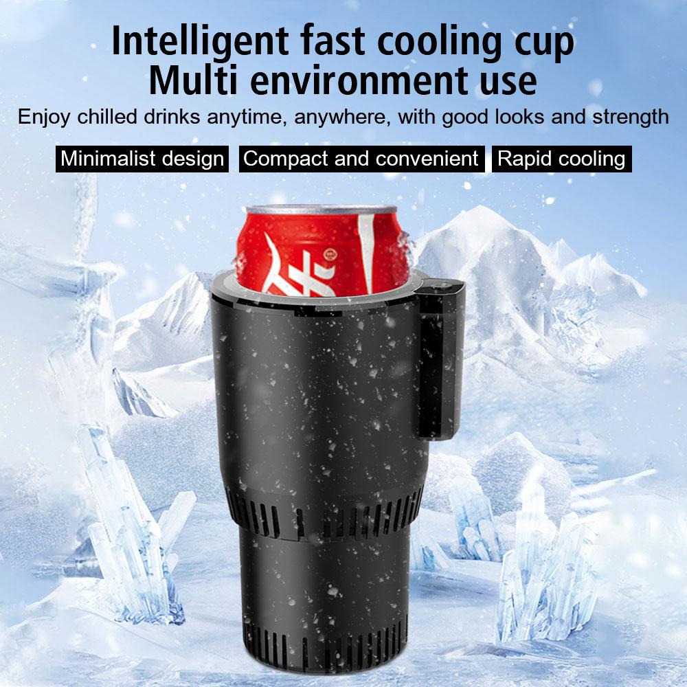 Smart Cup Heat Preservation Car Cooling Heating Cup Holder DC 12V Water Warmer Bottle Portable Rapid Refrigeration Kettle