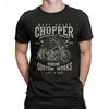 Chopper Custom Motor Motorcycle Men T Shirt Fun Tee Shirt Short Sleeve Crewneck T-Shirt  Summer Clothing Tees