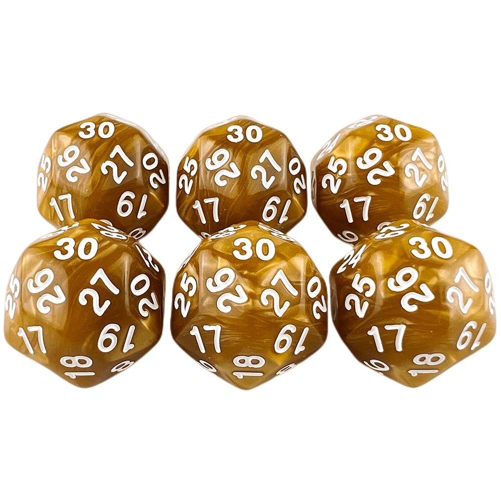 D30 игральные кости многогранные игральные 1 шт 30-гранные игральные кости для настольных игр развлечения аксессуары