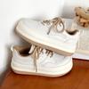 Casual White Shoes Women's Shoes All-Match Fashionable Casual Shoes Niche Platform Sneakers Retro White Women's Shoes
