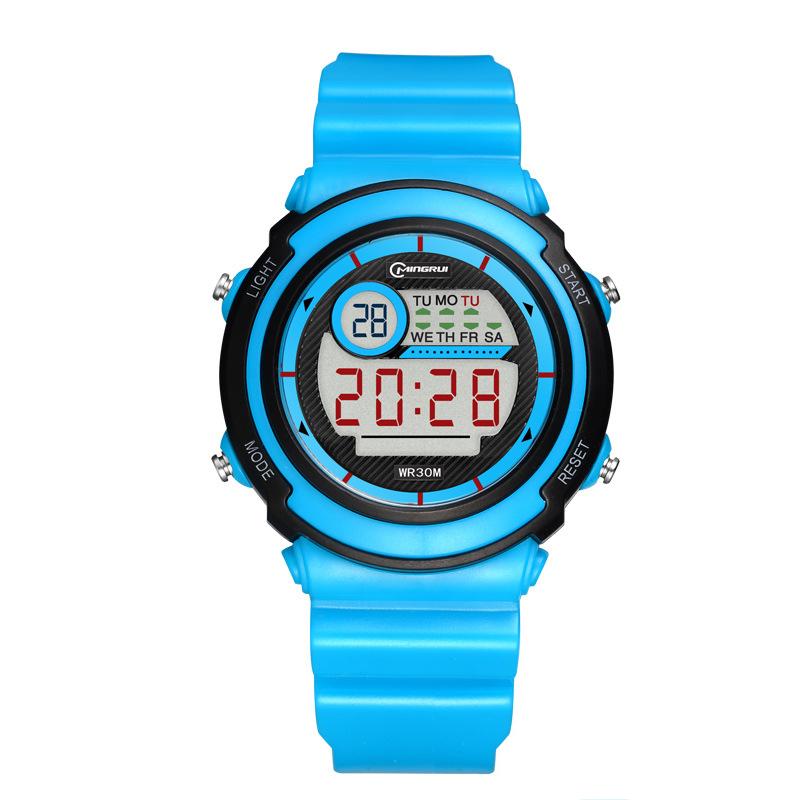 UTHAI CQ421 Детские часы Ночник Спортивные Светодиодная подсветка Водонепроницаемость 30 метров Многофункциональные Электронные часы Часы Подарок
