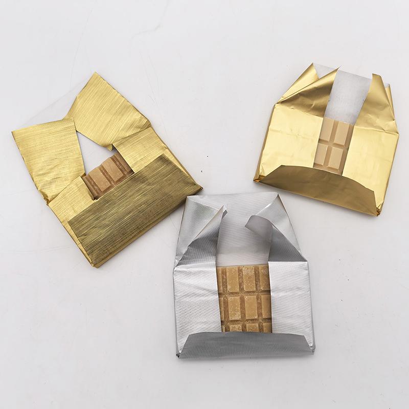 100 шт. 20*20 см DIY Пищевая алюминиевая фольга Упаковочная бумага листы Упаковка для шоколадных конфет Свадебная вечеринка Подарок на день рождения Декор
