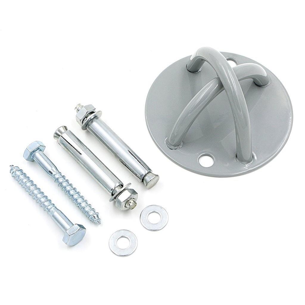 2-hole Wall Mount Bracket For Suspension Straps Ceiling Anchor Mount With 2 Self-tapping Screws / 2 Expansion Screws