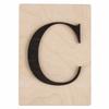 Decorative Wooden Letters - - 14.9 X 10.5 Cm - Black - Scrabble Style
