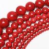 100% Natural Red Turquoise Gemstone Spacer Loose Beads Charms Jewelry 4-14 Mm