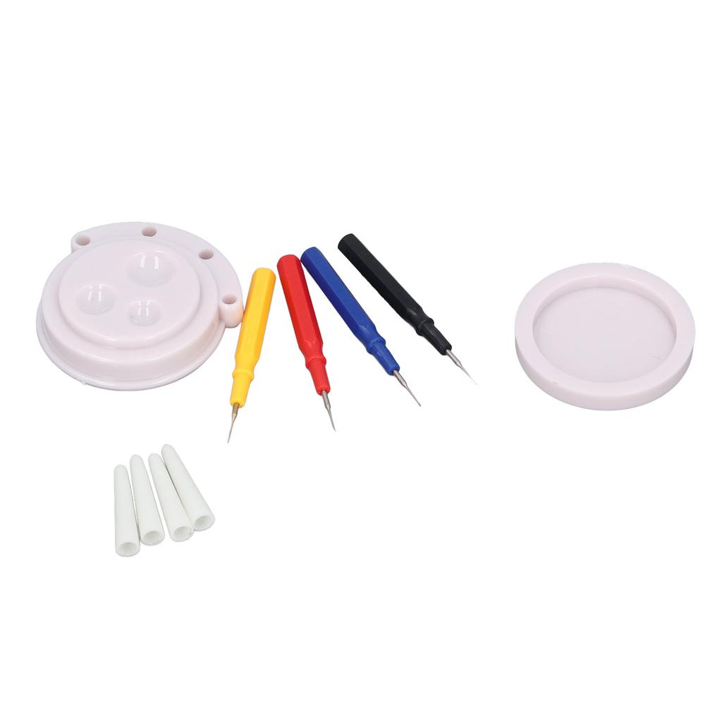 Watch Oiler Pen Set 4 Tip Sizes 3 Recesses Oil Cup Oil Pen Watch Repairing Accessory for Watchmaker
