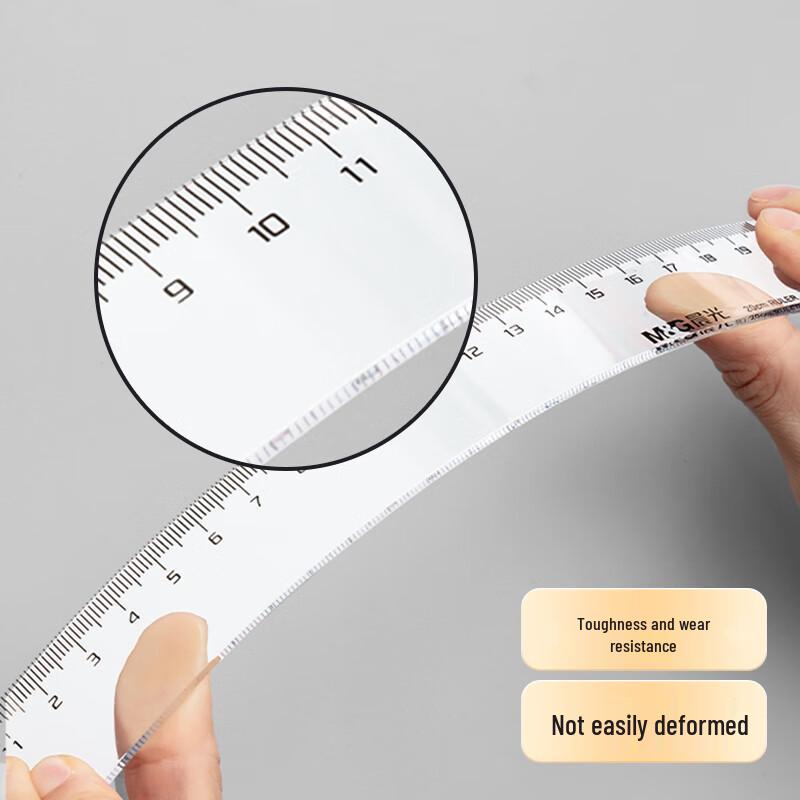 M&G 30cm Transparent Plastic Ruler