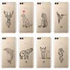 Back Cover For Huawei P20 Pro P10 P Smart Plus P9 Lite Mini Soft Silicone Cat Dog Phone Case For Huawei P10 P20 P8 P9 Lite 2017