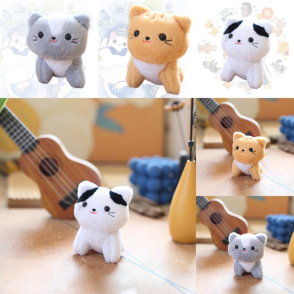 Cute Cat Plush Keychain Charming Kitten Doll For Bags And Purses