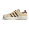 adidas Оригинальные кроссовки Superstar, прочные низкие кроссовки, женские кроссовки, коричневые, белые, IE5523