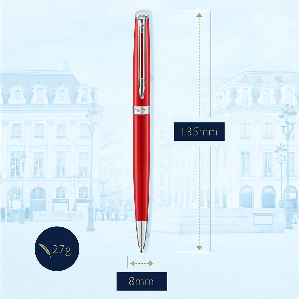 WATERMAN Official Ballpoint Pen Metropolitan Essential Rouge CT 2046602 Regular Imported Product Oil-based