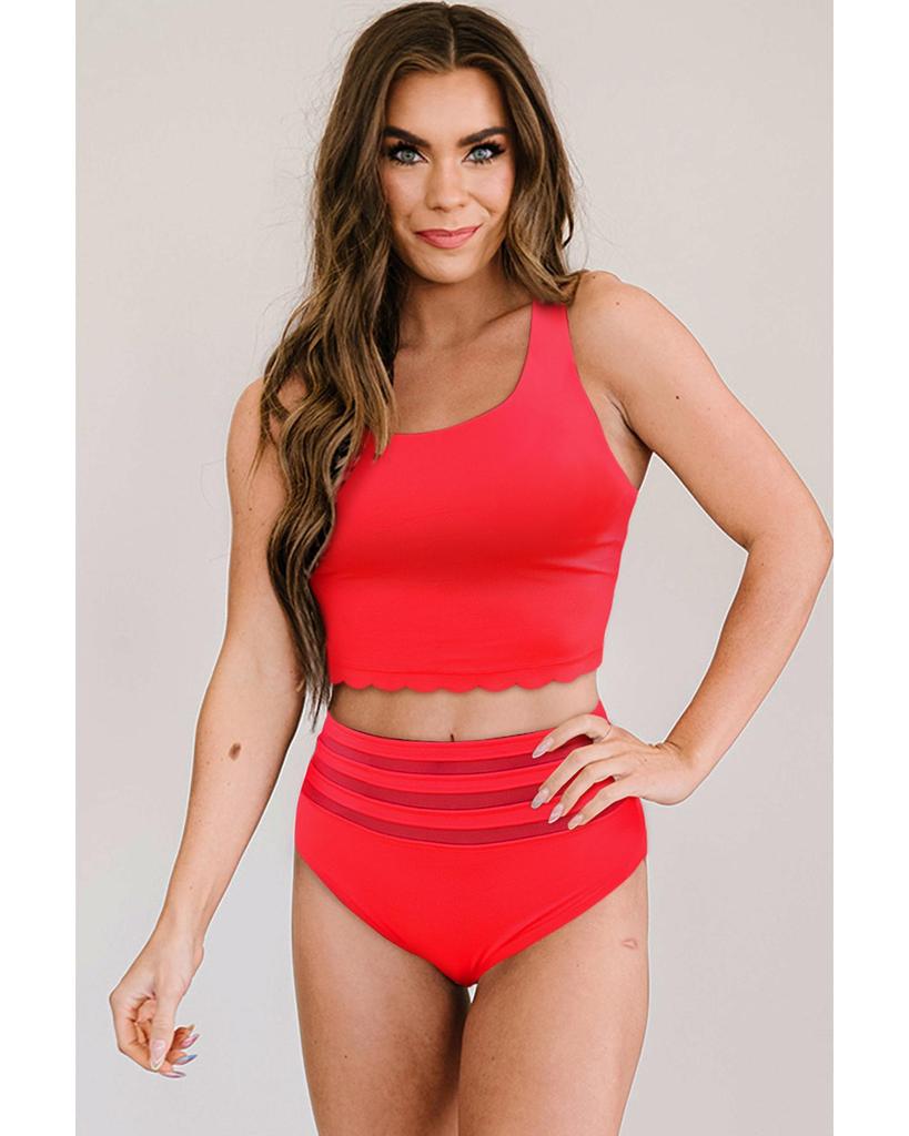 Azura Exchange Criss Cross High Waist Bikini