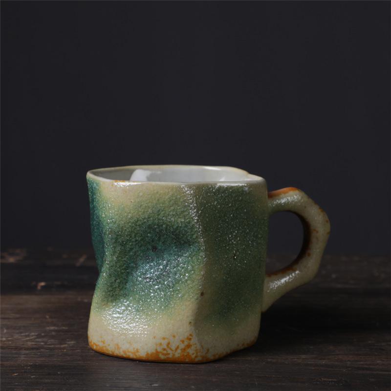 Special-Shaped Creative Ceramic Cup Supply Household Cup Kiln Change Water Cup High Value Coffee Cup