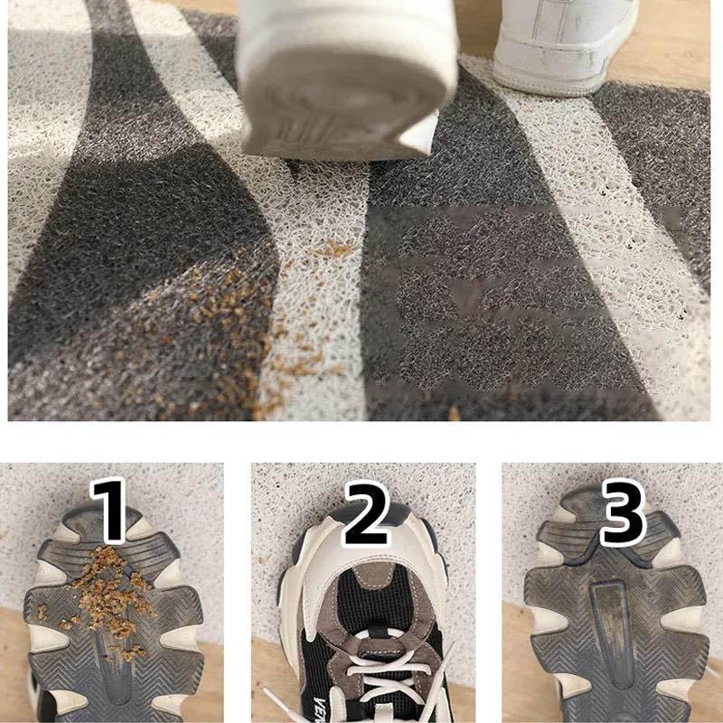 Скандинавские коврики для входной двери, шелковое кольцо, входные коврики, домашние входные коврики, износостойкий режущий ковер для прихожей, входной ковер