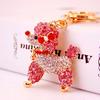 "Korean Cute Poodle Crystal Keychain - Women’s Bag Accessory Pendant 541"