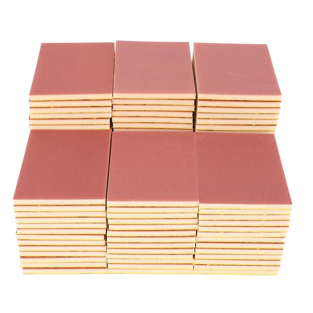 100PCS Sponge Sandpaper Block 2000 Grit Multifunctional Sandpaper Sponge Sanding Block for