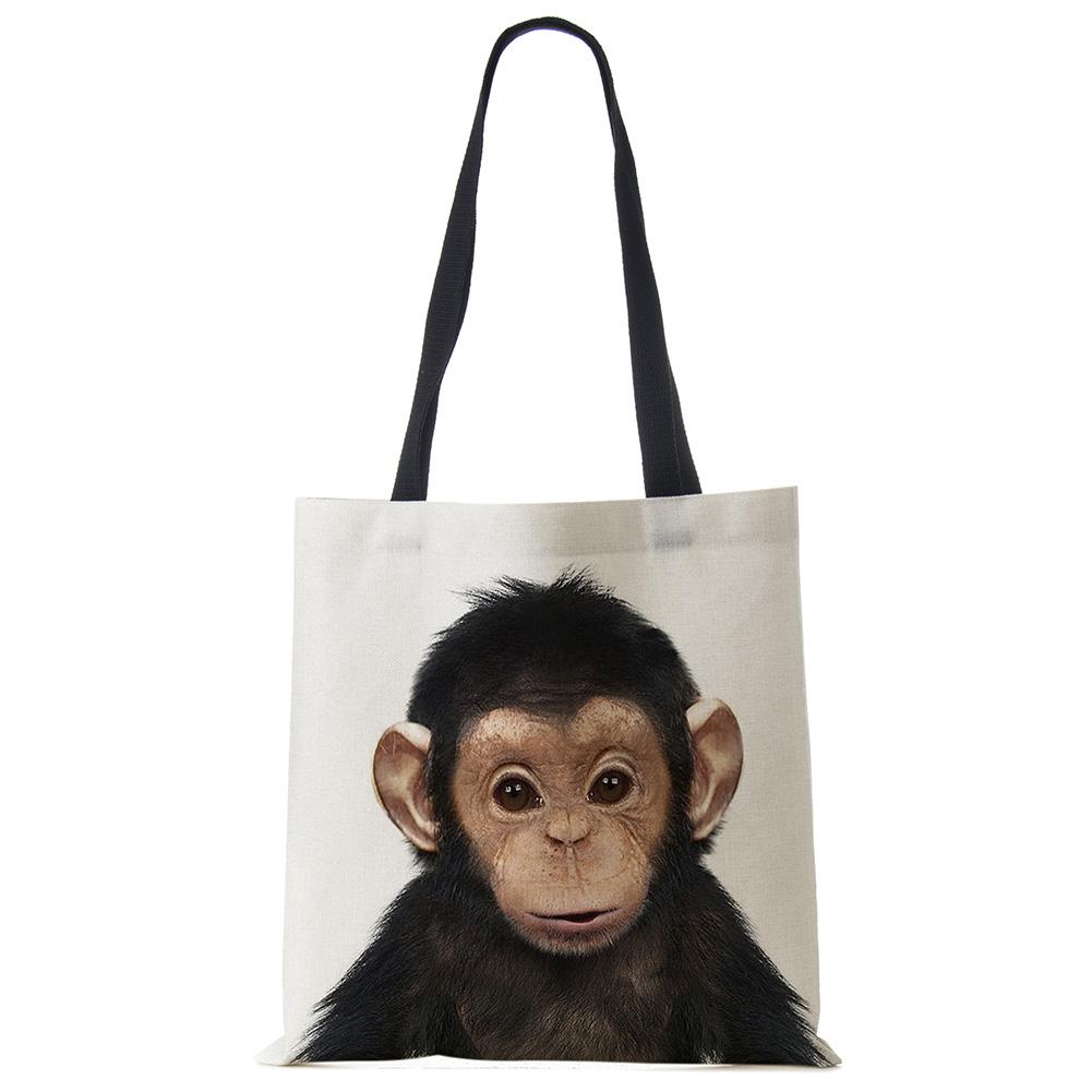 Милая Серия Животных Панда Коала Слон Принт Женская Сумка Повседневная Сумка-Тоут Сумка через Плечо Большая Вместимость KTY