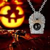 Spider Spider Web Pendant Necklace Halloween Women Men Gothic Jewelry