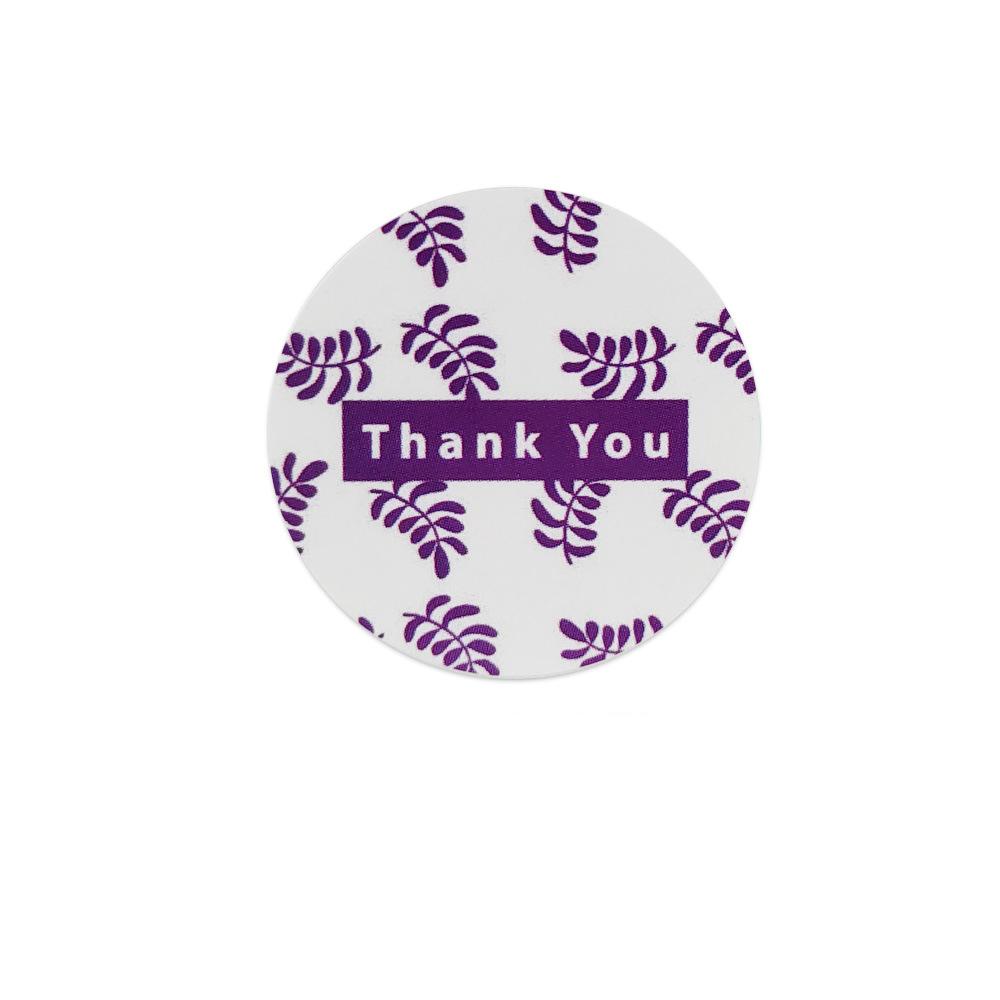 100-500pcs 8 Styles Round Thank You Sticker Seal Label Scrapbook Label DIY Handmade Cake Baking Decoration Stationery Stickers