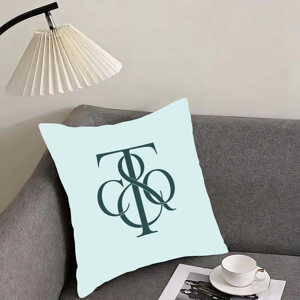 Подушка-чехол Tiffany & Co с эффектом 'Cushion Cover', двусторонняя, плюшевая – Для автомобиля, дивана, спальни, идеальный подарок.