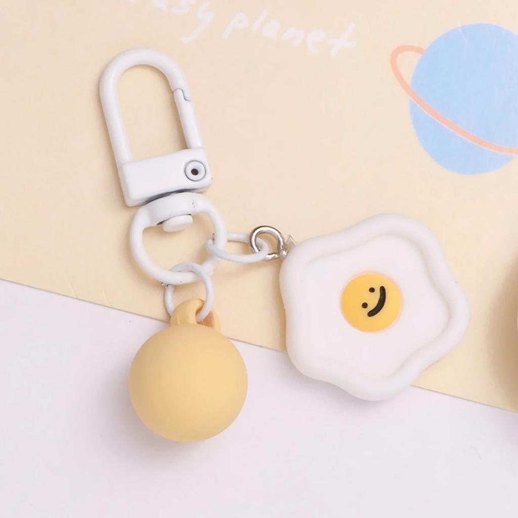 DIY Smiling Face Keychain Resin Heart Flower Cloud Charm Handmade Craft Project Candy Bag Pendant Accessories