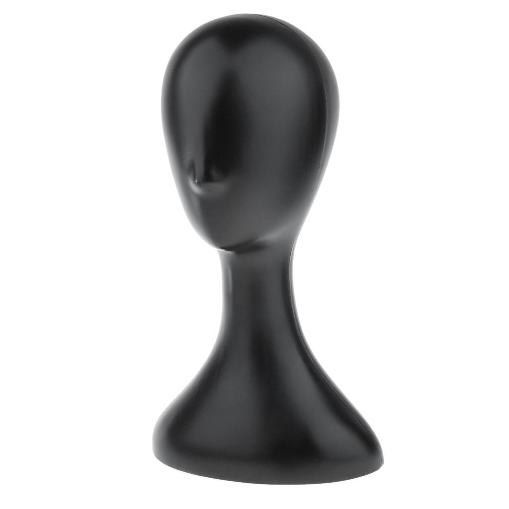 16" Mannequin Head Model Manikin Wig Hat Scarf Display Stand Holder Black